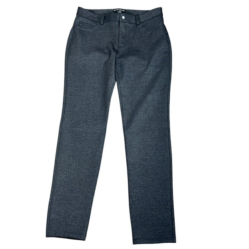 DKNY JEANS Ponte Knit Dress Pants Charcoal Gray Sz S NWOT